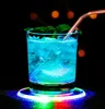 5 pièces Led dessous de verre porte-gobelet support de tasse nouveauté éclairage Bar tapis lumière Table napperon fête boisson verre créatif Pad rond maison déco4889376