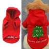 Hondenkleding zachte modejack jas puppy kleding en trui verdikking kerstkostuum fleece met capuchon grappig voortreffelijk huisdier supp2364