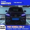 Faros delanteros completamente LED para Honda HRV 20 15-20 21, faros delanteros de giro dinámico LED DRL Plug and Play