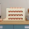 Magazyn kuchenny 2/1pcs lodówka pudełko jajeczne pojemniki do walcowania jajka stojak na organizator dużej pojemności