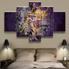 väggmålning duk tryck basketspelare 5 stycken bilder moderna väggkonst målning hem dekorativ modular290s