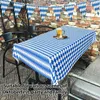 Tischdecke, bayerische Party-inspirierte Oktoberfest-Abdeckung, Streamer-Banner und Zahnstocher-Flaggen-Set, Kunststoffmaterial für den Innen- und Außenbereich