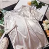 Women's T-Shirt S-5XL Womens Sparkly Shiny Metallic Holographic Round Neck Short Sle Casual Loose Top Festival Party Tee Shirt Fe Clothes 240311