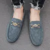 954 Klassische Wildleder-Mokassin-Herren-Freizeitschuhe, handgefertigte Leder-Loafer, flache Herrenschuhe, bequeme Slip-on-Schuhe, zum Gehen, Fahren, 663