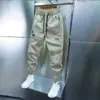 Pantaloni da uomo a vita media Leggings da uomo Slim Fit Harem con tasche elastiche Pantaloni streetwear traspiranti per esterno