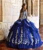 Vintage Lace Ball Gown Quinceanera Dresses Halter Neck Beaded Prom Gowns Long Sleeves Tulle Tiered Sweet 16 Pageant Dress4185095