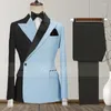 Herenpakken Thorndike Gemengd Kleur Pak Wit Bruin Tuxedo 2023 Fashion Design Man Party