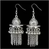 Charm Bohemian Retro Drop Dangle Oorbellen Met Kwasten Haak Jhumka Jhu Oorbel Voor Vrouwen Sieraden Cadeau Levering Dhgarden Dhuop