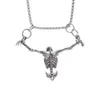 Новый дизайн Хэллоуин в стиле панк страдающий череп ожерелье мода ювелирные изделия кулон