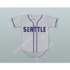 GDSir White 55 Danny McBride Kenny Powers Seattle Baseball Jersey Eastbound Ed