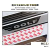 Pedals Tra-Thin Stainless Stainless Scuff Plate Door Sill for VW Golf 7 Mk7 6 Mk6ウェルカムペダルしきい値カーアクセサリー2011-ドロップデリブOthec