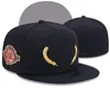 Ny Gold Leaf Baseball monterade mössor med Side Patch Team Snapbacks Hat Black Cap All Size Mix Match Order Alla hattar