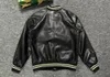 giacche da uomo firmate marchio ricamo giacche da baseball uomo stand giacca in pelle moto uomo casual ecopelle cappotto di alta qualità M-XXXL