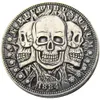 HB09 Hobo Morgan Dollar schedel zombie skelet Kopie Munten Messing Craft Ornamenten woondecoratie accessoires279A