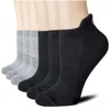 Men's Socks 5 Pairs Running Athletic Cushioned Sweat-Absorbing Breathable Cotton Short Tube Basketball For Men And Women