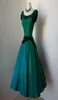 Emerald Gree Taffeta Knee Length Bridesmaid Dresses Cap Sleeve A Line Knee Length Wedding party vintage 1905039s simple Maid Of5508559036