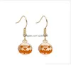 Stud Pendientes Jinglang Estilo Halloween Colgante Gótico Mujer Damas Escoba Poner Calabaza Fiesta Joyería Drop Entrega Dhlfn