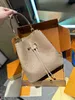 Lvneonoe Borsa a secchiello a mano con stampa sfumata nuova moda da donna con coulisse versatile borsa a tracolla monospalla borse estive di grande capacità Portafoglio shopping bag