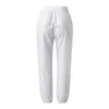 Pantalon femme imprimé papillon, taille haute, en coton et lin, ample, droit, avec poches, décontracté, cordon de serrage, Long