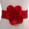 Cinture Vintage Classic Casual Grandi fiori Cintura ampia cintura elastica Cintura in vita Abito da donna Cummerbands