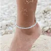 Anklets Manta Point Surfer Anklet Shell Wood Surf Surf Beach Bead Biżuteria