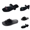 Designer slippers women men summer sandals fashions canvas Flats Mule Platform High Heel Sandal platform slider Shoes GAI black