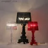 Lamps Shades Modern Acrylic Table Lamp Italian Kartell Bourgie Table Lamp Bedroom Restaurant Parlor Dining Room Decor Creative Bedside Lamp L240311