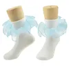 Baby Stuff Kids Baby Girl Frilly Warm Lace Tutu Socks Infant Newborn Toddler Lace Ruffled Solid Ankle Socks Dancing socks 9 sizes