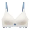 Reggiseni da donna sexy carino 3/4 tazza bralette senza soluzione di continuità reggiseno tinta unita da donna morbido senza fili profondo scollo a V lingerie per donna