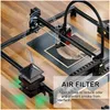 Printers Flying Bear Laserman Cnclaser Engraving Cutting Hine With Airmate Air Assist Filter For Laser Engraver Printer Drop Delivery Otrik