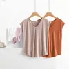 Women's T-Shirt Summer Modal Tshirts Sleless V-neck women Casual Loose Tank Tops solid color Bottoming Tee tops all match 240311