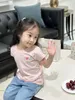 Fashion kids T shirts summer girls cotton top baby clothes Children girl Short Sleeve tees embroidery Clothes