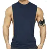 Tanktops voor heren Zomer Heren Hoge kwaliteit katoenen mouwloze fitnessshirts Casual mannelijk bodybuilding singlet Plus size gymvest