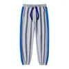 Mäns byxor 2024 Mens Loose Leg Male Casual Running Straight Matching Color Clothing Pantalones Hombre