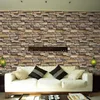 Fonds d'écran 3D Stickers muraux décoratifs brique pierre rustique autocollant auto-adhésif décor à la maison papier peint rouleau pour chambre cuisine 295b