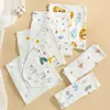 Couvertures 2024 Baby Swaddle Couverture 0-6 mois Coton Né pour Garçons Filles Anniversaire Douche-Cadeau