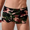 Boxer en coton XXL pour hommes, sous-vêtements, short très extensible, respirant, doux, confortable, pantalon Aro, Camouflage