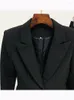 Dwuczęściowe spodnie kobiet Wysokiej jakości EST 2024 Projektant startowy zestaw kariery mody pojedynczy guziki Blazer Flare Suit