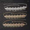 Headpieces metal casamento peças de cabelo em ouro strass borlas acessórios de noiva luxo prata bandana árabe noivas chain261p