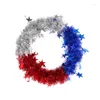 Decorative Flowers American Wreath Nationalistic Symbol For Celebration Patriotic Party Decors Drop