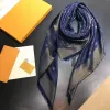 2024 silk designer scarf for women designer Silk Scarf Mens Luxury Scarf Womens four Season Shawl Fashion V Letter Scarves echarpe de luxe