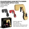 Pailles à boire Créativité Champagne Distributeur de vin Ensembles de cuisine Verres de fête Bouteille de bière Éjecteur Pistolet Bouchon Outils 249z