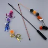 Katze Spielzeug Spielzeug Lustige Stick Lange Schnur Haar Ball Halloween Serie Griff Haustier Liefert Selling217r