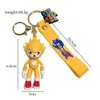 2024 Decompression Toy Sonic Keychain Action Figure Model PVC Cartoon Bag Doll Pendant Toys Gift