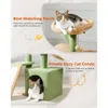 Cactus Cat Tree Cat Cute Cat Tower Cat Condo with Scratching Ramp Cozy Hammock and Removable Top Bed Perch for Kittens 240301