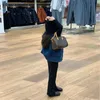 Lyxiga barn cirkulära Boston handväska ins flickor tryckt crossbody hink väska designer barn pu läder en axel prinsessor väskor a9843