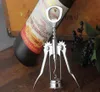 Apribottiglie per vino e birra Acciaio inossidabile metallo forte Ala di pressione Cavatappi apribottiglie Cucina Sala da pranzo Accessori per bar9202129