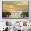 Schilderijen Zonsondergang Zandstrand Posters En Prints Zee Landschap Canvas Schilderij Wall Art Pictures Voor Woonkamer Kust Decor Geen F280u