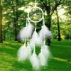 Whole- 1pcs Dreamcatcher India Style Handmade Dream Catcher Net With Feathers Wind Chimes Hanging Carft Gift For Home Car Deco254i