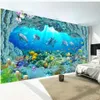 Anpassade tapeter för väggar 3D -tapeter för vardagsrum 3D Stereo Mural Beach Wallpapers TV Bakgrund Wall279s